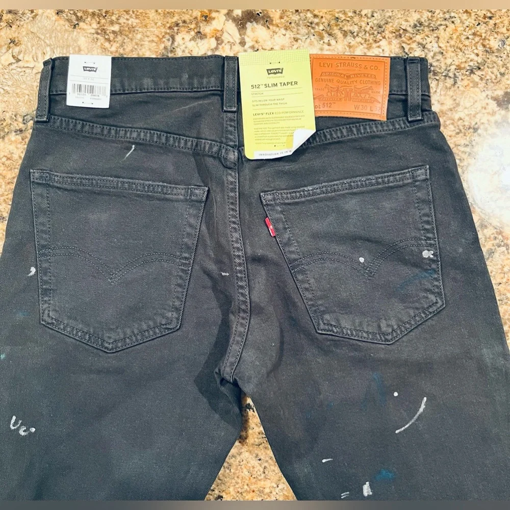 NWT Levi’s Men’s 512 Slim Taper Distressed Jeans